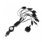 Retractable Multi Charge Cable For iPhone Nokia Samsung LG HTC PSP NDS