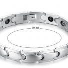 New Titanium Steel Men Lady Energy Balance Germanium Stones Couple Bracelet Gift free shipping