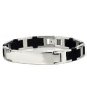 Titanium Steel Anti Fatigue Radiation Protection Anion Bracelet Gift free shipping