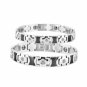 Fashion Titanium Steel Health Care Diamond Couples Bracelet + Free Shipping