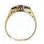 Antique 14 Kt Yellow Old Old European Cut Diamond Engagement Ring Circa Early 1900's