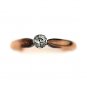 Antique 14 Kt Yellow Gold Old European Cut Diamond Engagement Ring Circa Early 1900s