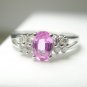 18K Gold 0.57 Carat Pink Tourmaline Diamond Ring