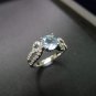 Sterling Silver Diamond Cut Cubic Zirconia Engagement and Wedding Ring make to order