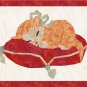 PDF Pattern Sleeping Kitten Kitty Cat Paper Foundation Piecing Pieced Baby Quilt