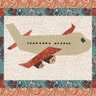 PDF Pattern Download Jet Airplane plane Foundation Paper Piecing Pieced Quilt Block Pattern