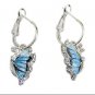 Cute Blue Storm Butterfly Dangle Charm Fashion Earrings
