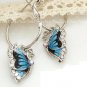 Cute Blue Storm Butterfly Dangle Charm Fashion Earrings