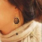 Golden Color Rose Bohemia Tassel Fashion Earrings