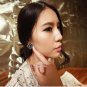 Square Crystal Rhinestone Zebra Leopard Earring Ear Stud Pins Jewelry Women Gift