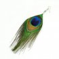 Vintage Luxury Feather Dangle Peacock Earrings Large