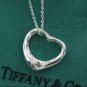 Heart Necklace Pendant Necklace Silve