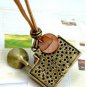 Vintage Antiqued Camera Pendant Fashion Necklace Bronze