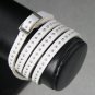Fashion Leather Belt Bracelet W/ Rivets for ladies White