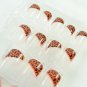 New False Nail Art Adhesive Elegant Flower Pattern