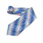 Blue Multicolour Stripe Silk Classic Woven Man Tie Necktie