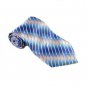 Blue Multicolour Stripe Silk Classic Woven Man Tie Necktie