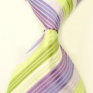 Colorful Stripe Silk Classic Woven Man Tie Necktie