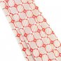 Red Lattice Silk Classic Woven Man Tie Necktie