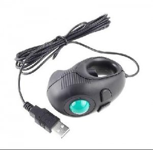 Portable Finger Hand Held 4D USB Trackball Mouse