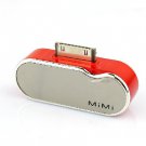 1200mAh Portable Power Spirit External Emergency Battery for iPod iPhone Red&Silver