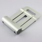 1/2 Silver Metal Foldable Charger Stand Dock Audio Stereo Dual Speaker For iPad