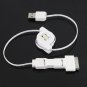 3 in 1 Retractable USB to Mini / Micro USB / iPhone 4 4S iPod Sync Charging Cable