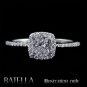 Semi Mount Mounting Setting Round E-F/VVS2-VS1 Engagement Ring 18k White Gold