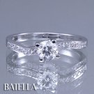 G.I.A .61 Carat K VS1 Round Brilliant Diamond Engagement Ring 14k White Gold GIA