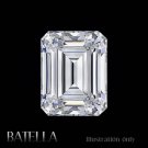 GIA Certified 1.06 Ct E/SI2/VG Emerald Cut Real White Natural Loose Diamond