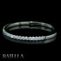 0.17 Ct E-F/VVS2-VS1 Round Brilliant Diamonds Wedding Band Ring 14k White Gold