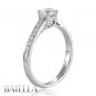 Certified 0.73 Carat D/VS2 Natural Round Diamond Engagement Ring 14k White Gold