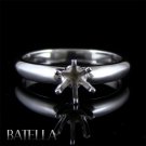 Solitaire Setting Mounting Model Diamond Engagement Ring 14k White Gold 6 Prongs