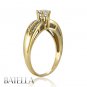 0.52 Ct E/SI2 Natural Marquise & Round Diamond Engagement Ring 14k Yellow Gold