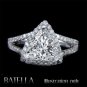 Semi Mount .60 Ct E-F/VVS1-VVS2 Trillion Diamond Engagement Ring 18k White Gold