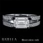 EGL Certified 1.54 Ct H/VS2 Emerald Cut Diamond Engagement Ring 14k White Gold