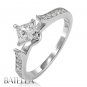 .60 Ct F/SI2 Princess Cut Natural Genuine Diamond Engagement Ring 18K White Gold