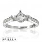 .60 Ct F/SI2 Princess Cut Natural Genuine Diamond Engagement Ring 18K White Gold