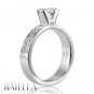 .50 Ct G/VVS2 Genuine Pave Setting Round Diamond Engagement Ring 18K White Gold
