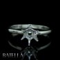 Solitaire Setting Mounting For .50-1.20ct Round Diamond Engagement Ring 18k Gold