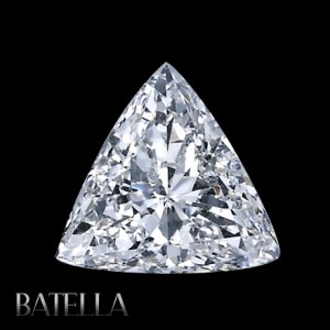 GIA Certified .64 Carat E VVS2 Clarity Triangle,Trillion Cut White Loose Diamond