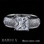 0.30 Ct E-F/VVS1-VVS2 Diamond Semi Mount Mounting Engagement Ring 18k White Gold