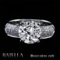 0.30 Ct E-F/VVS1-VVS2 Diamond Semi Mount Mounting Engagement Ring 14k White Gold