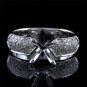 0.30 Ct E-F/VVS1-VVS2 Diamond Semi Mount Mounting Engagement Ring 14k White Gold