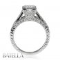 EGL Certified 1.80 Ct I/I1 Princess Round Diamond Engagement Ring 18k White Gold
