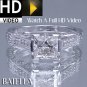 EGL Certified 1.80 Ct I/I1 Princess Round Diamond Engagement Ring 18k White Gold