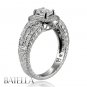 0.84 Ct D/VS2 Natural Oval & Round Cut Diamonds Engagement Ring White 18k Gold