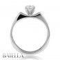 0.36 Carat H/VVS2 Natural Round Cut Diamonds Engagement Ring 18k White Gold