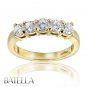 0.94 Ct I-J VS2-SI1 Natural Round Cut Diamond Wedding Band 14k Yellow Solid Gold