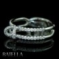 Round Diamonds Pave Mounting Engagement Ring 14k W Gold